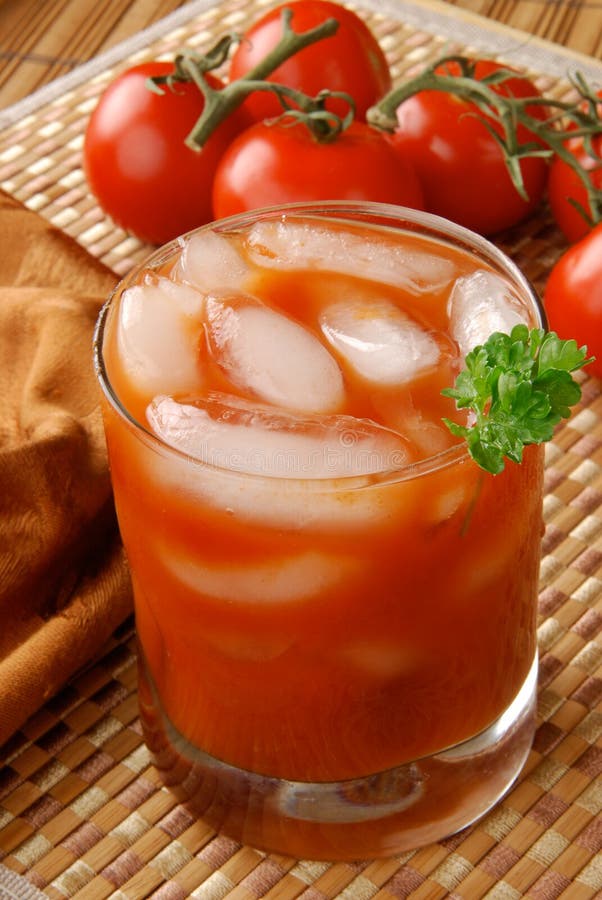 Fresh healthy tomato juice