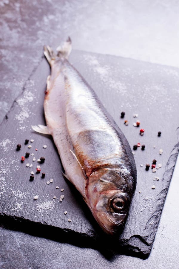 Fresh herring and spices stock image. Image of spicy 69336179