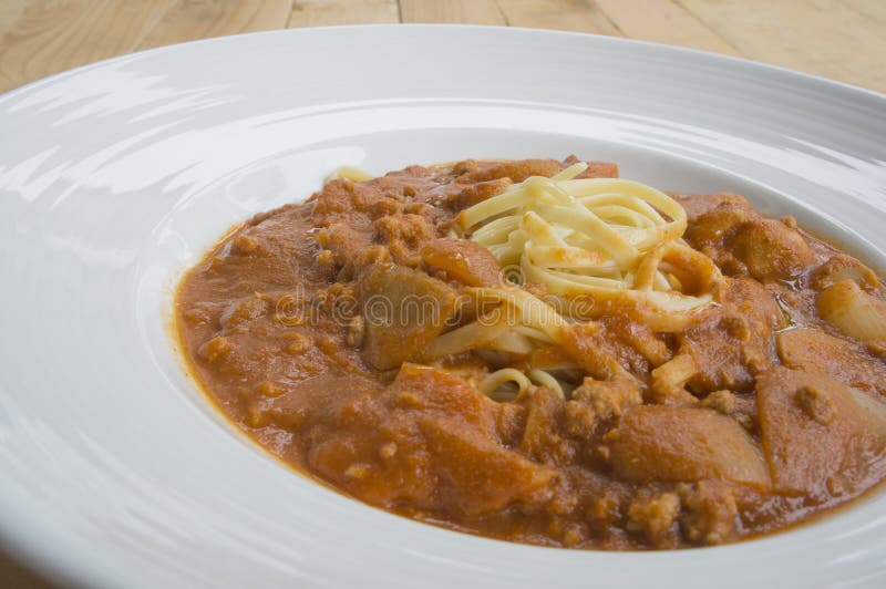 Fresh homecook spaghett on wooden table. Italian pasta spaghett stock images, royalty-free photos and pictures