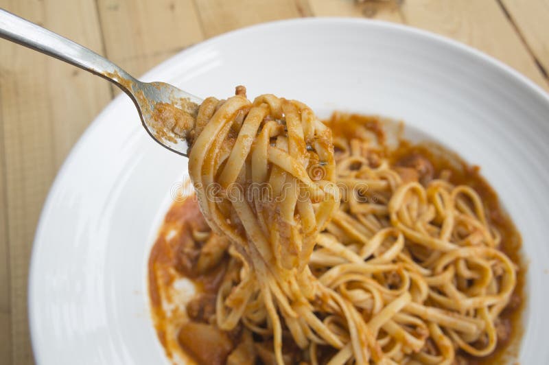 Fresh homecook spaghett on wooden. Italian pasta spaghett stock images, royalty-free photos and pictures