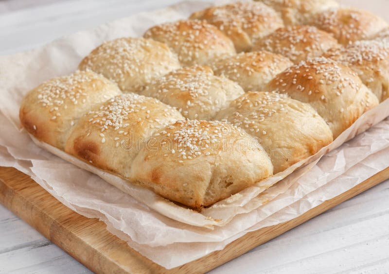 Fresh homemade bread rolls stock image. Image of morning 30336063