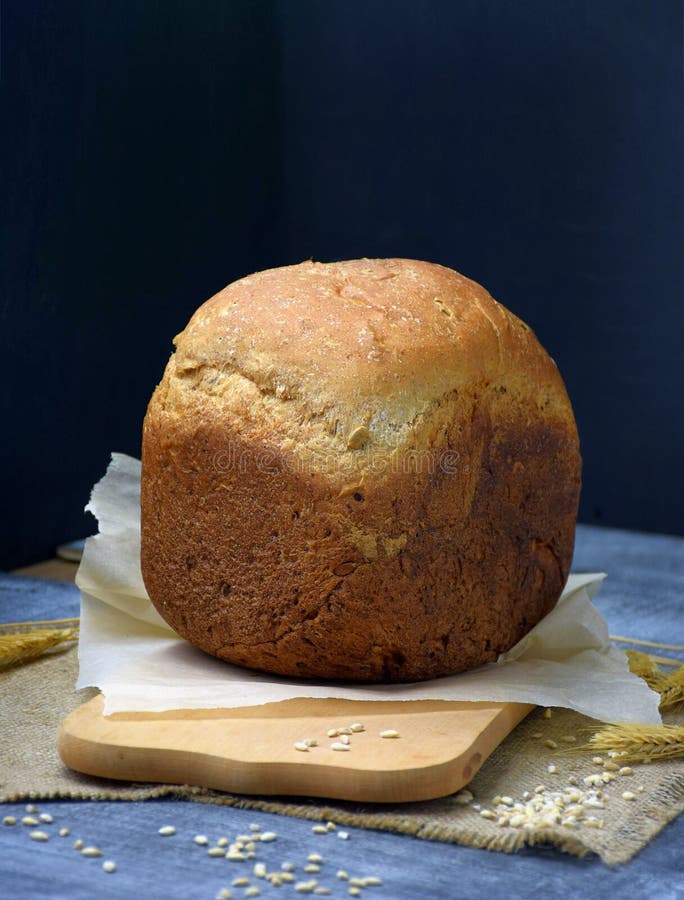 Homemade Bread from Whole Wheat Flour. Homemade Bread with Sunflower