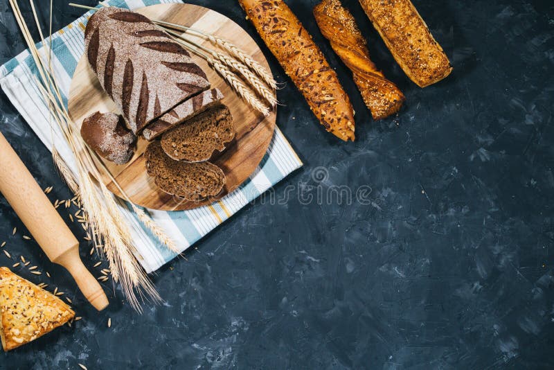 Download Fresh homemade bread stock photo. Image of food, homemade - 110757326
