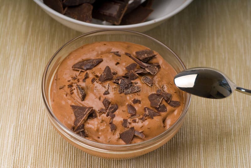 Fresh Homemade Chocolate Mousse Stock Image Image of recipe, calories