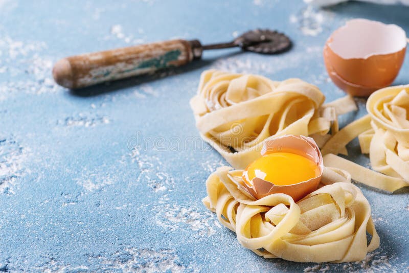 Fresh Pasta Cooking Time Tagliatelle Fresh Homemade Pasta Tagliatelle Stock Image - Image of nobody