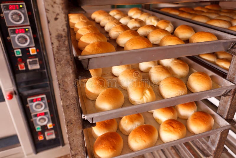 Fresh hot bread in trey stock photo. Image of homemade 29006342
