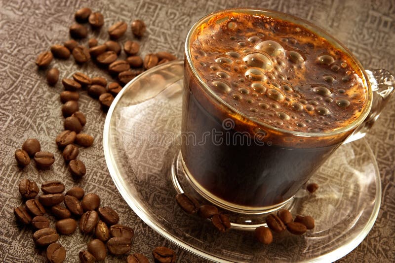 Sweet coffee stock image. Image of ceramic, motion, falling 10314031