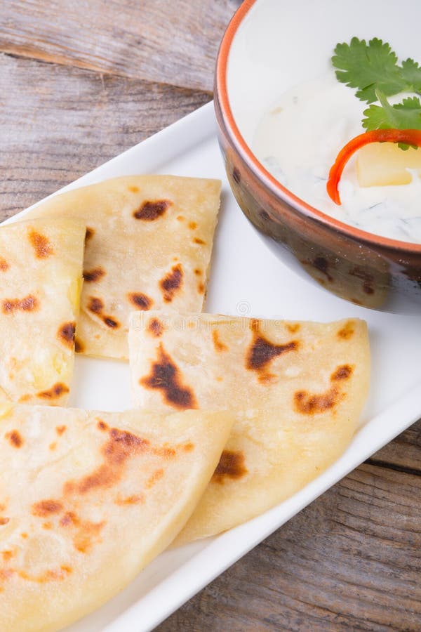 Fresh indian flatbread stock photo. Image of gourmet 85606182