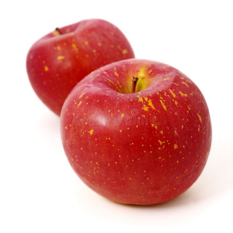 Fresh Japanese Apple Isolated Stock Image Image of nutritions, food