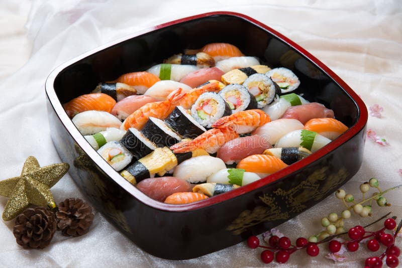 Fresh Japanese Sushi Platter Stock Photo Image of delicious, japan