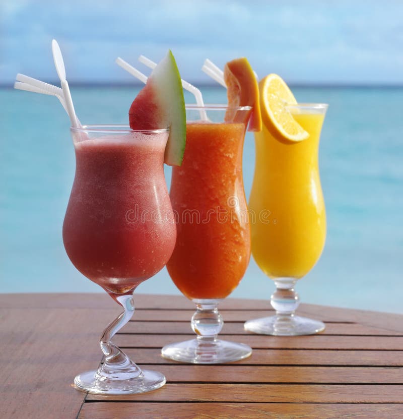 Three fresh juices stock image. Image of freshness, ocean 8975075