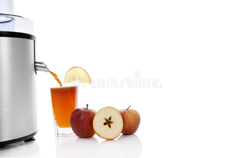 https://thumbs.dreamstime.com/b/fresh-juice-copy-space-fruit-ripe-apples-silver-juicer-glass-white-background-healthy-refreshing-summer-35915048.jpg