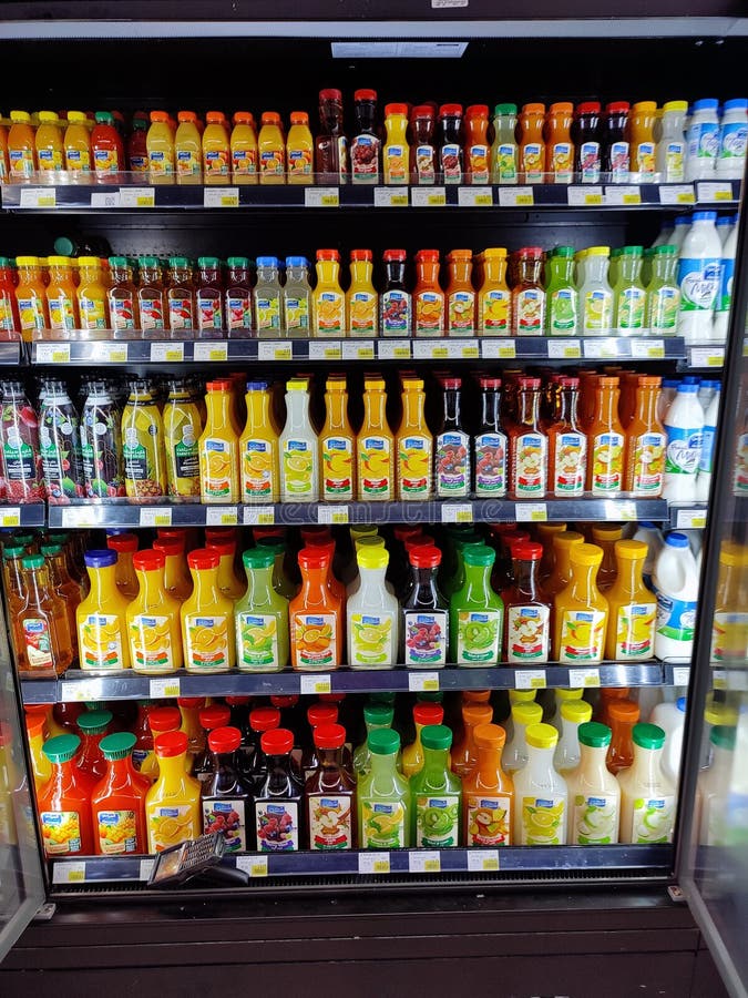 Fresh juice display in uae editorial stock image. Image of drink