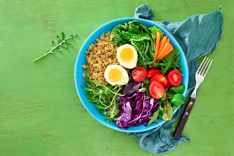 Fresh juicy and crusty buddha bowl healthy meal with quinoa and royalty free stock photos Fresh juicy and crusty buddha bowl healthy meal with quinoa and royalty free stock photos