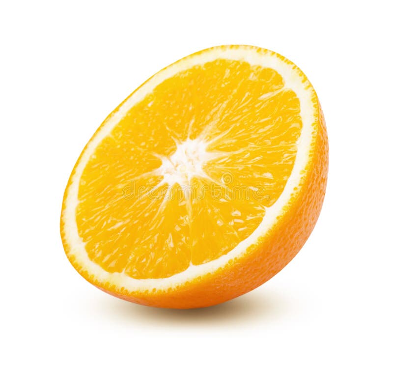 Fresh and Juicy Half Orange Fruit Stock Photo Image of circle