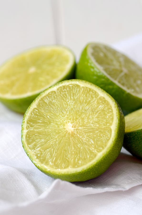 Fresh juicy limes stock photo. Image of leaf, citrus 66240794