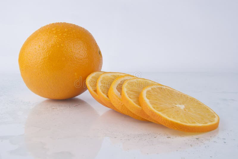 Fresh Juicy Orange on White Stock Image Image of fruit, fresh 26883857