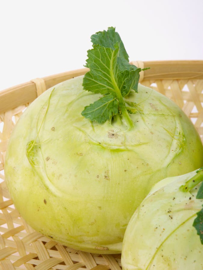 Fresh kohlrabi