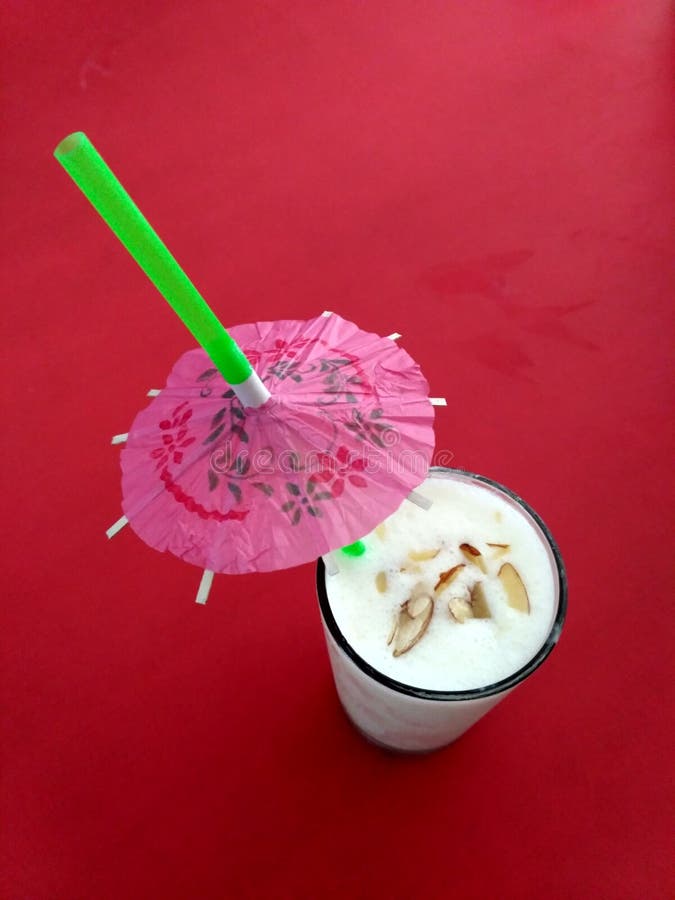 Fresh Lassi in Traditional Indian Clay Pot. Stock Photo Image of