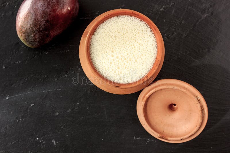 Fresh Lassi in Traditional Indian Clay Pot. Stock Photo Image of yogurt, tasty 105537410