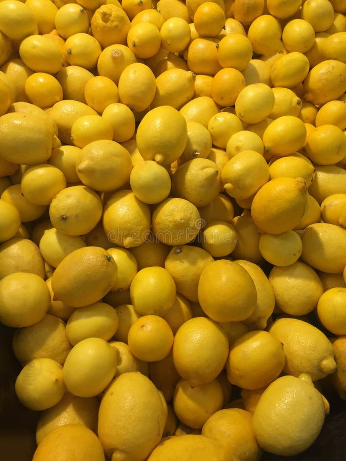 Fresh lemons on sale stock image. Image of diet, macro 82610729