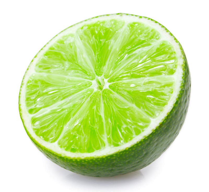 Fresh Lime on White Background Stock Image Image of juicy, vegetarian