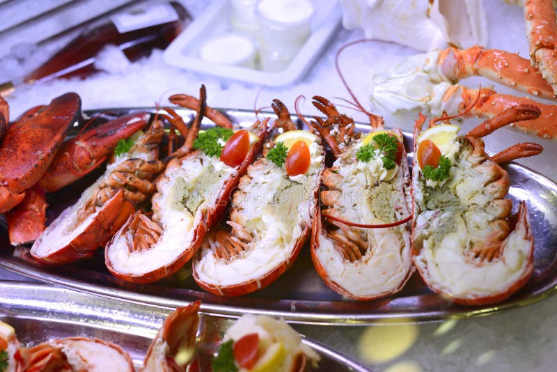 Fresh lobster filled