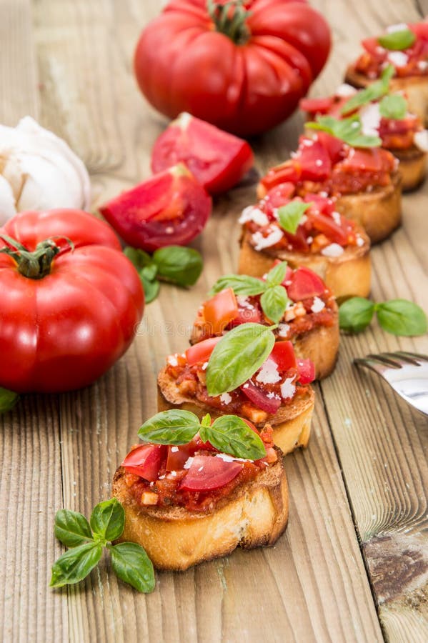 Bruschetta stock photo. Image of vine, cheese, chopped 3361092