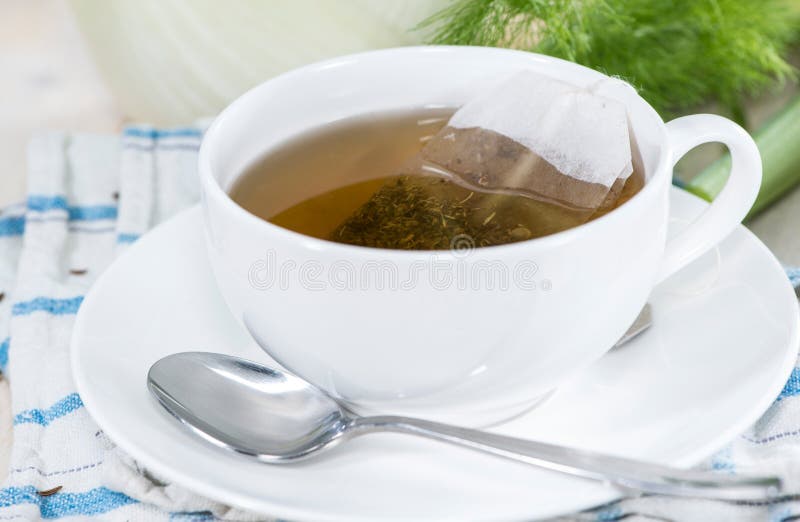 Fresh made Fennel Tea stock image. Image of nutrition 36352425