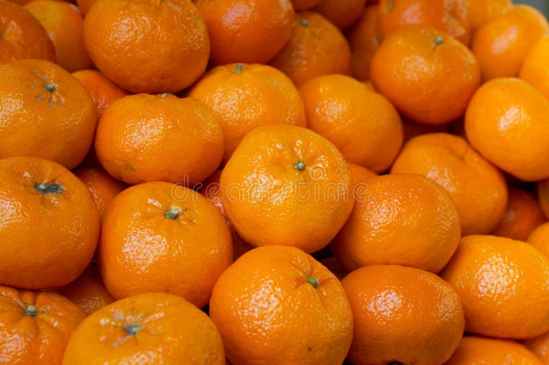 Fresh Mandarin Oranges Texture. Mandarin for Sale on Market