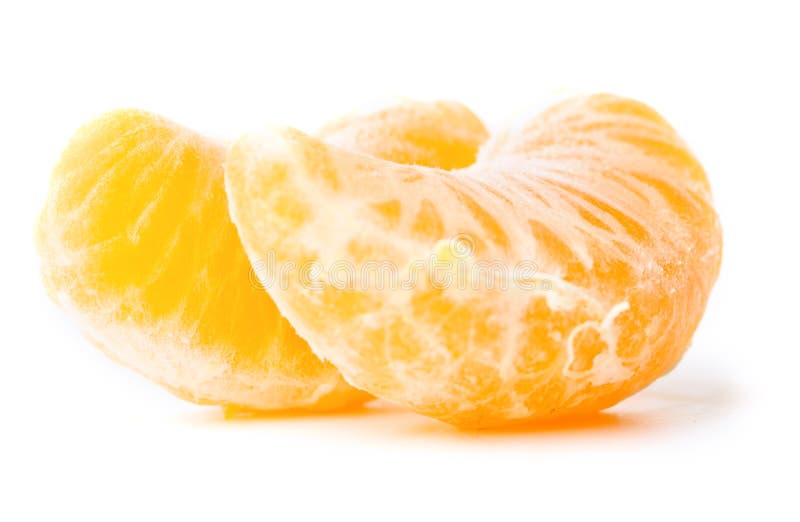 Fresh mandarin segments stock photo. Image of leaf, citrus 17507758