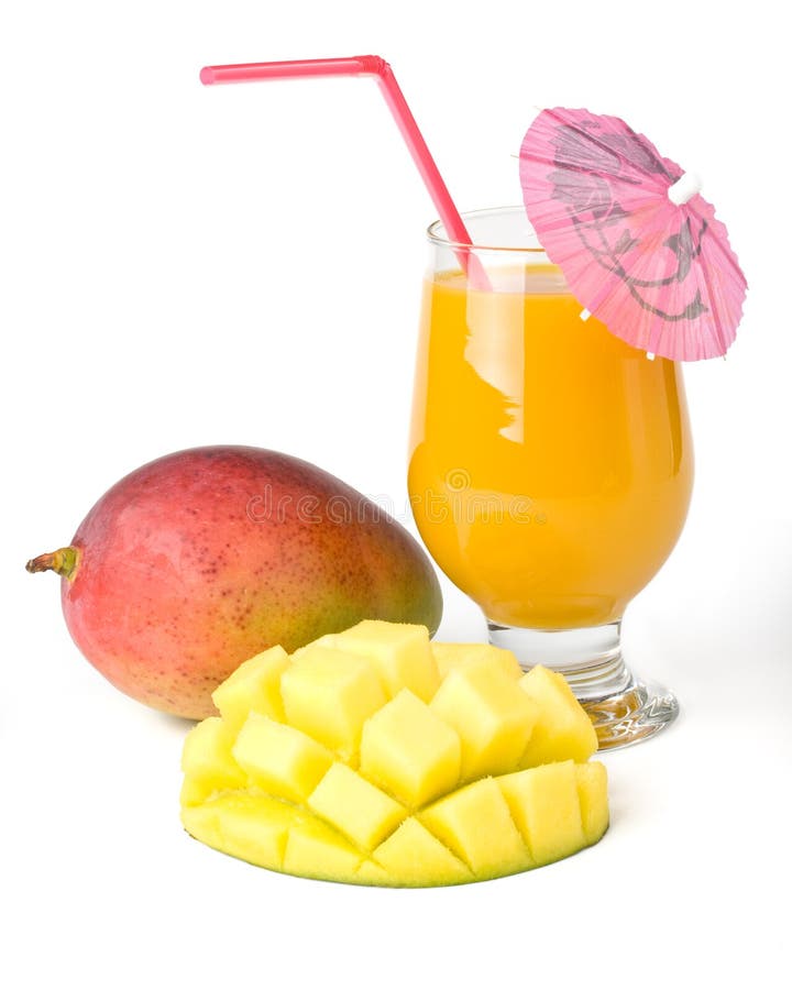 Fresh Mango and Glass of Mango Juice Stock Image Image of juice