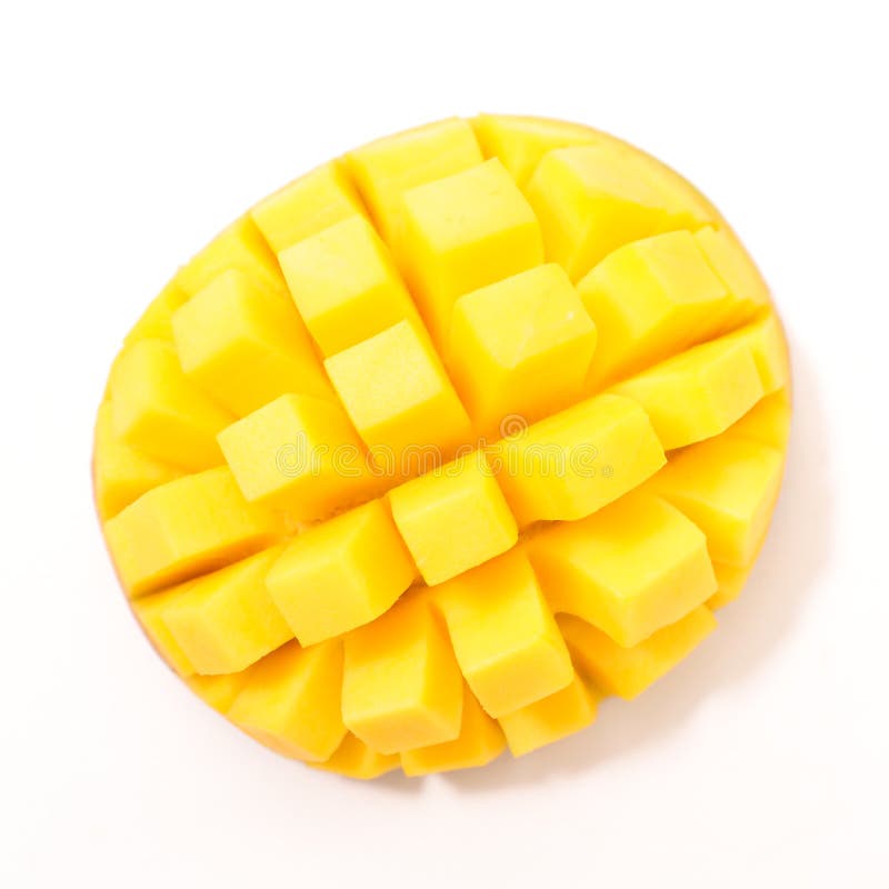 Fresh mango slice royalty free stock photos
