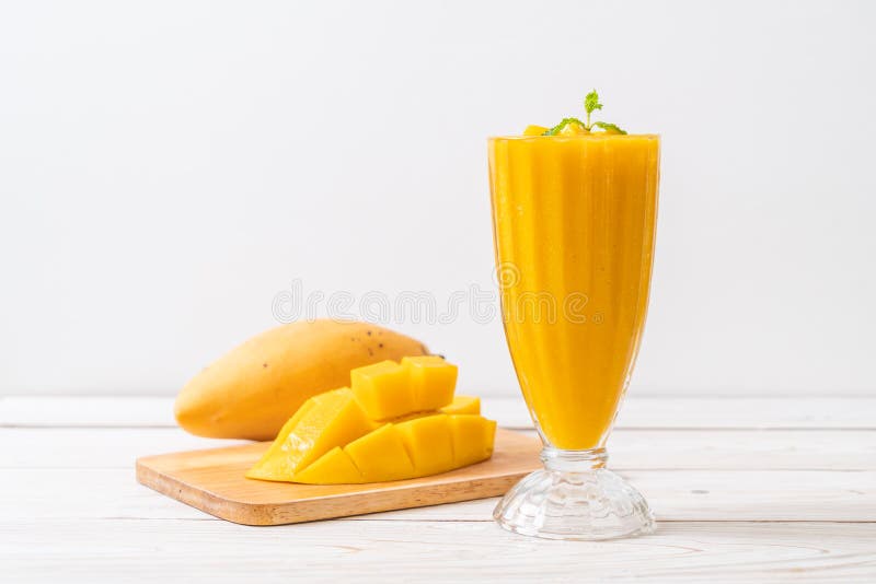 Fresh mango smoothies stock image. Image of ripe, fruit 140458123