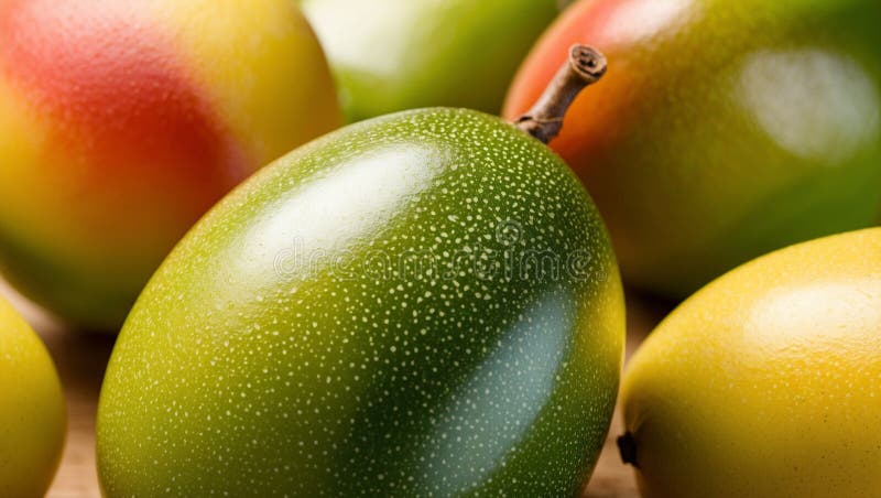 Fresh mango. Tropical fruit royalty free illustration