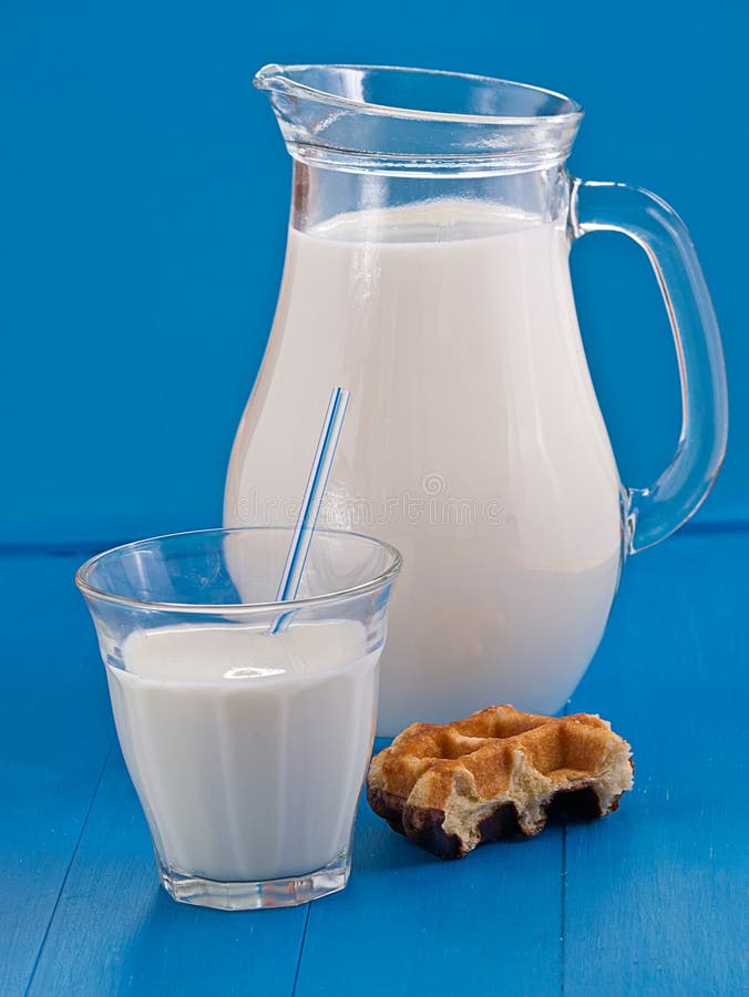 Fresh milk in a jug stock photo. Image of farmers, creamy 31939380