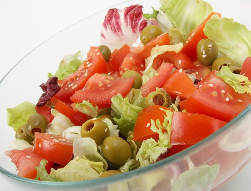 Fresh mix salad stock image. Image of summer, lunch, closeup 12006601