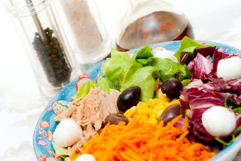 Fresh mixed salad stock image. Image of dish, appetizer 25648313