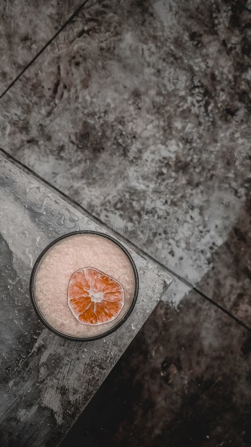 Orange mocktail with ekstrak mango royalty free stock image