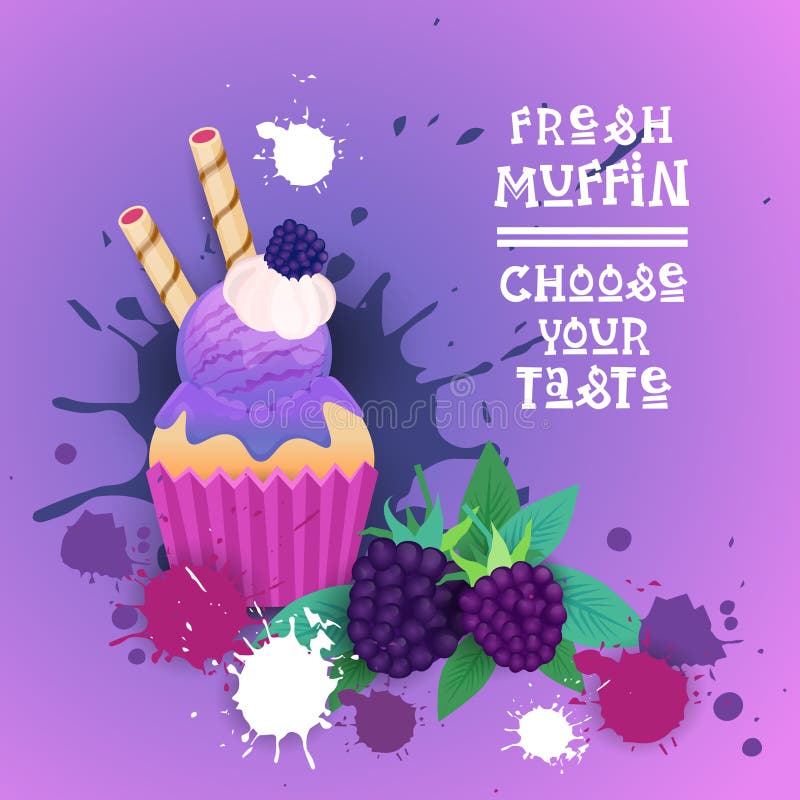 Fresh Muffin Choose Your Taste Logo Cake Sweet Beautiful Cupcake Dessert Delicious Food royalty free illustration Fresh Muffin Choose Your Taste Logo Cake Sweet Beautiful Cupcake Dessert Delicious Food royalty free illustration
