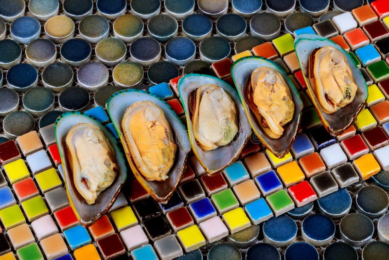 Fresh Mussels Ready To Cooking. Stock Photo Image of kiwi, kitchen