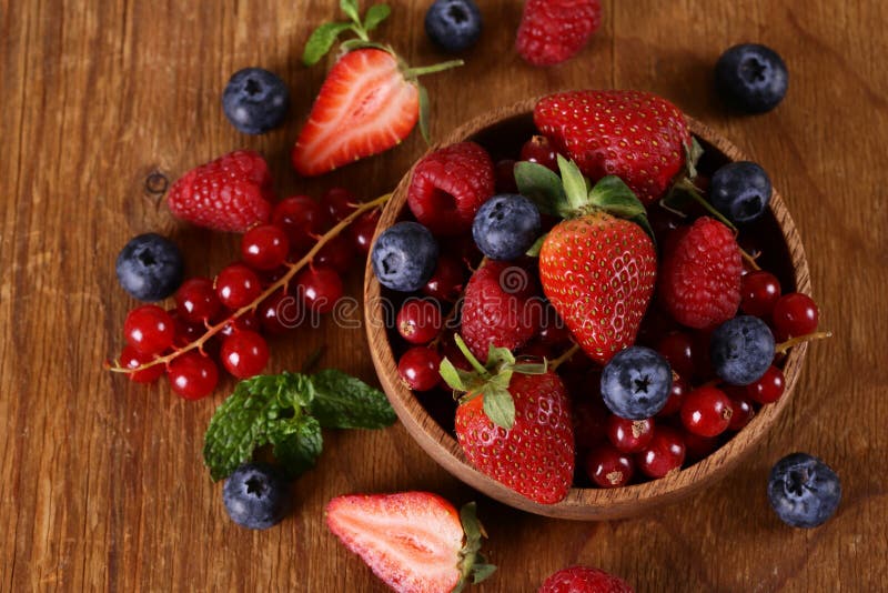 Fresh Natural Organic Berries Stock Image Image of market, rustic 173143993