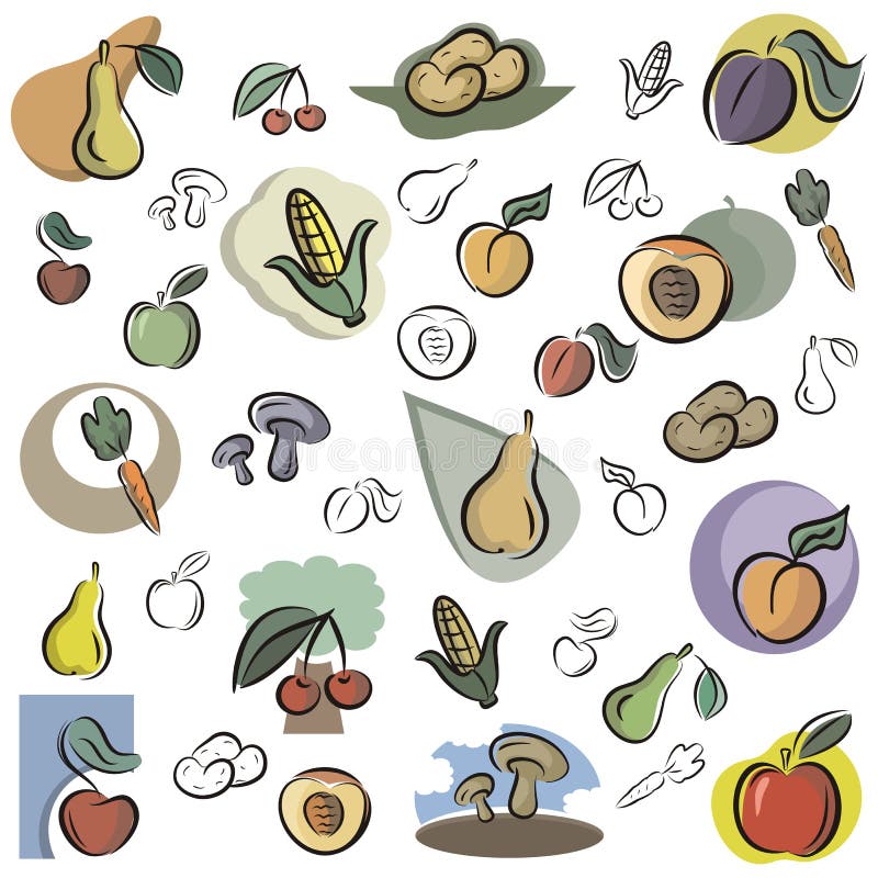 Fresh object series stock illustration