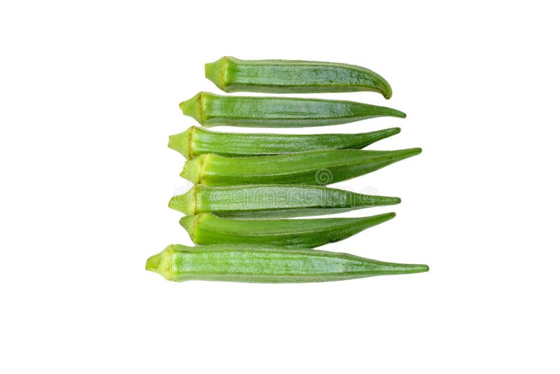 Fresh okra vegetable stock image. Image of food, plant 254083225