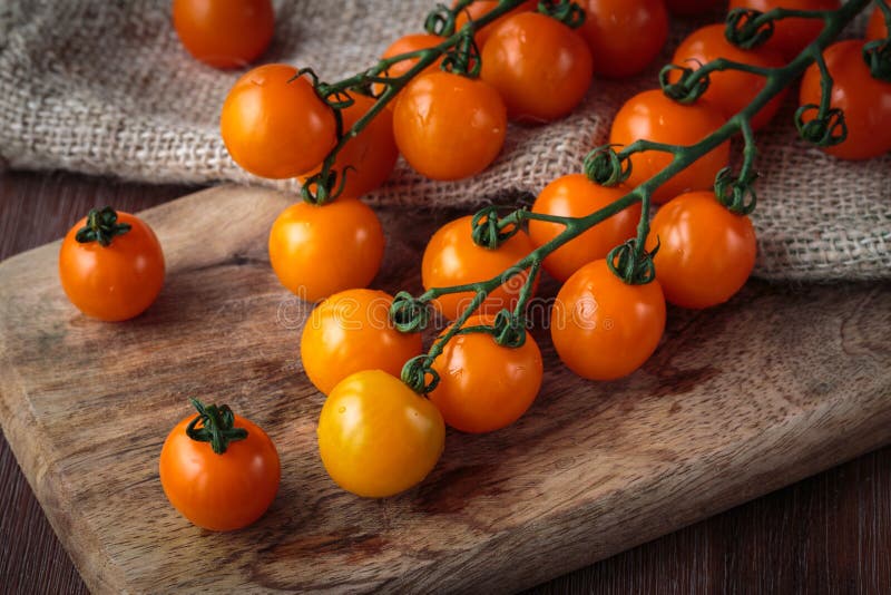 Fresh Orange Cherry Tomatoes Stock Image Image of group, food 76900761