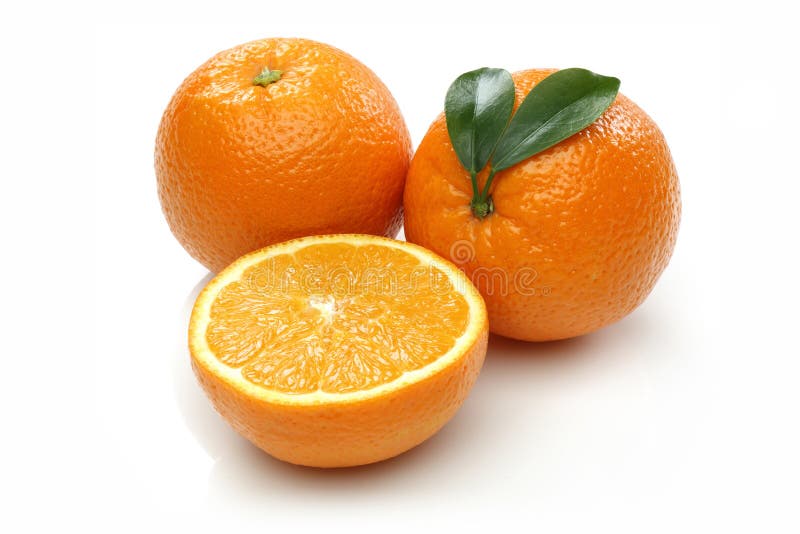 Fresh Orange and Half Orange