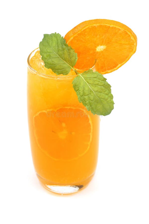 Fresh Orange Juice Cool Drink and Mint. Stock Image Image of citrus