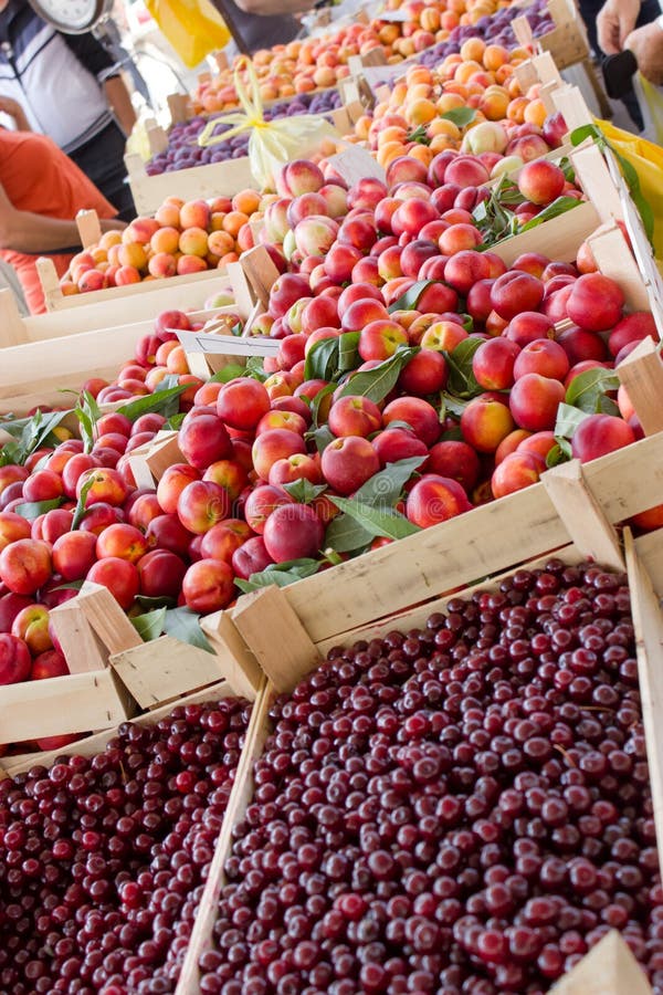 Fresh Fruit Stand stock photo. Image of boysenberry, blueberries 1141320