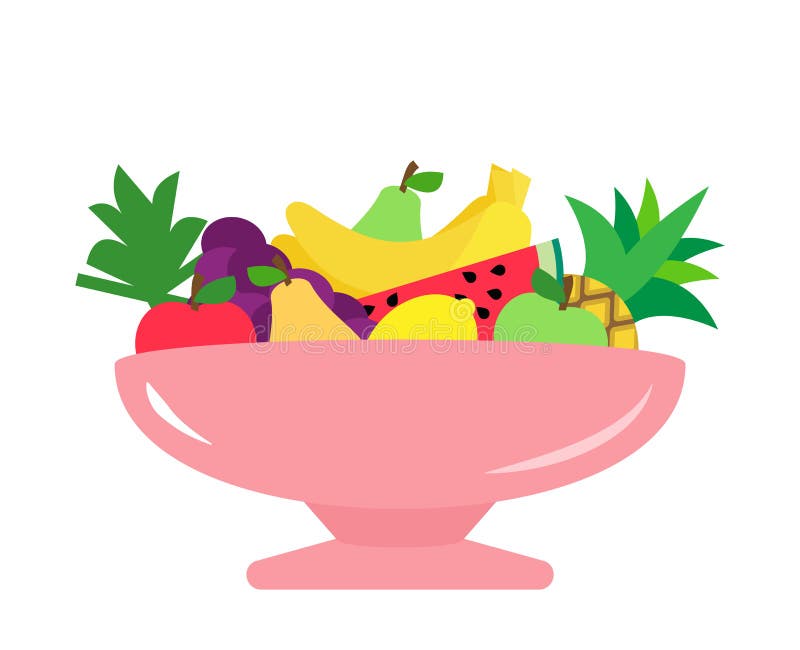 Fruit in Vase Art stock illustration. Illustration of coloring 82356493