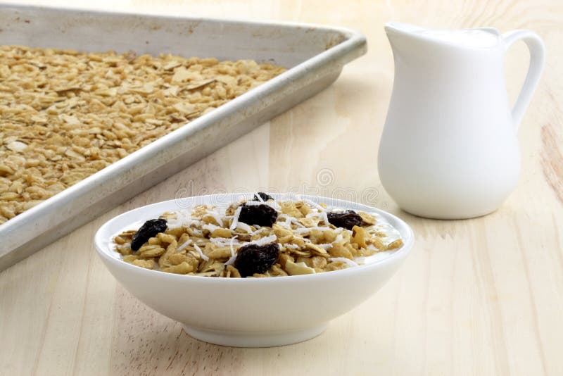 Fresh from the Oven Healthy Granola Stock Photo Image of grain